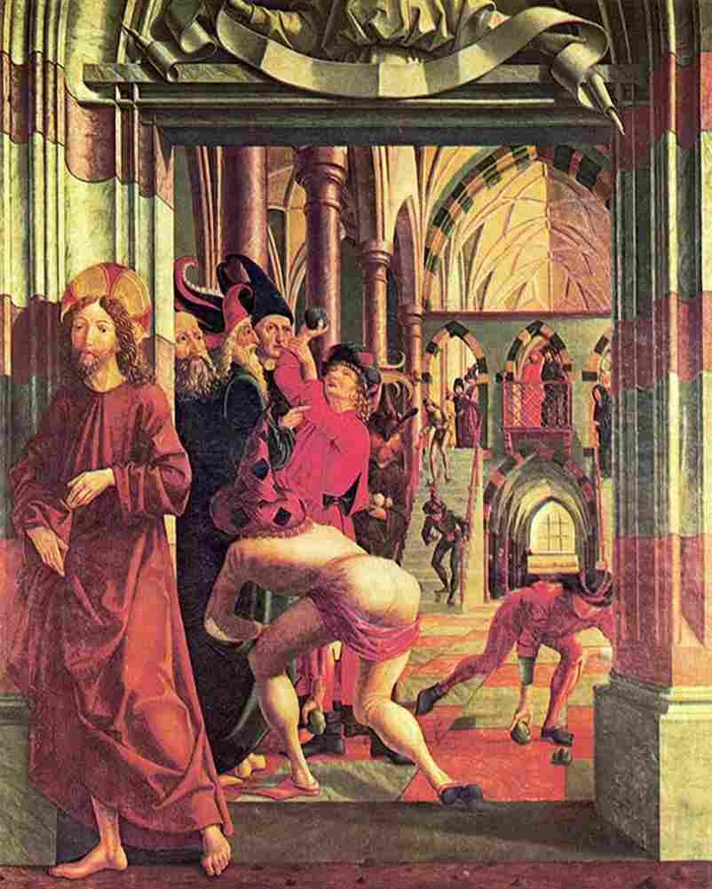 pa Stoning of Christ Art A4 Photo Print