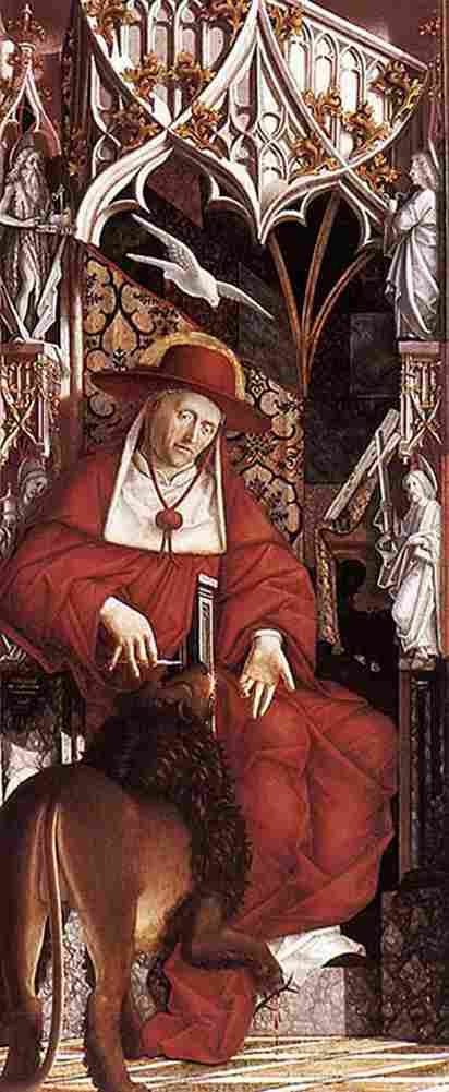 pa st jerome Alterpiece of the Church Fathers Art A4 Photo Print