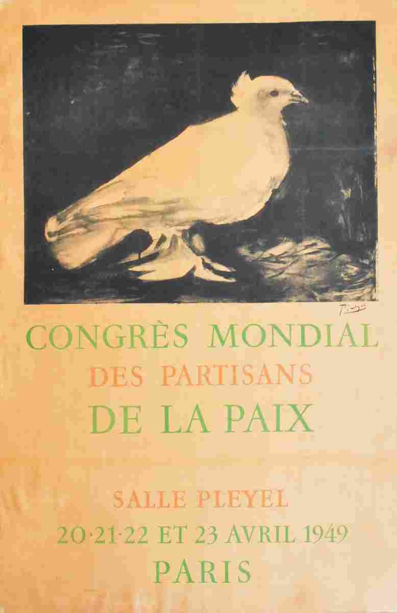pablo picasso congres mondial des partisans de la paix 1949 4 Advert A4 Photo Print