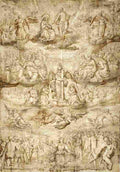 pacheco the last judgment drawing Art A4 Photo Print