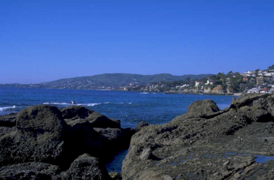 pacific coast rocks 2 1980s 1990s A4 Photo Print