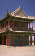 pagoda architecture desert 1980s 1990s A4 Photo Print