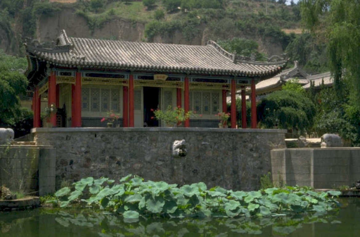 pagoda pond shanxi 1980s 1990s A4 Photo Print