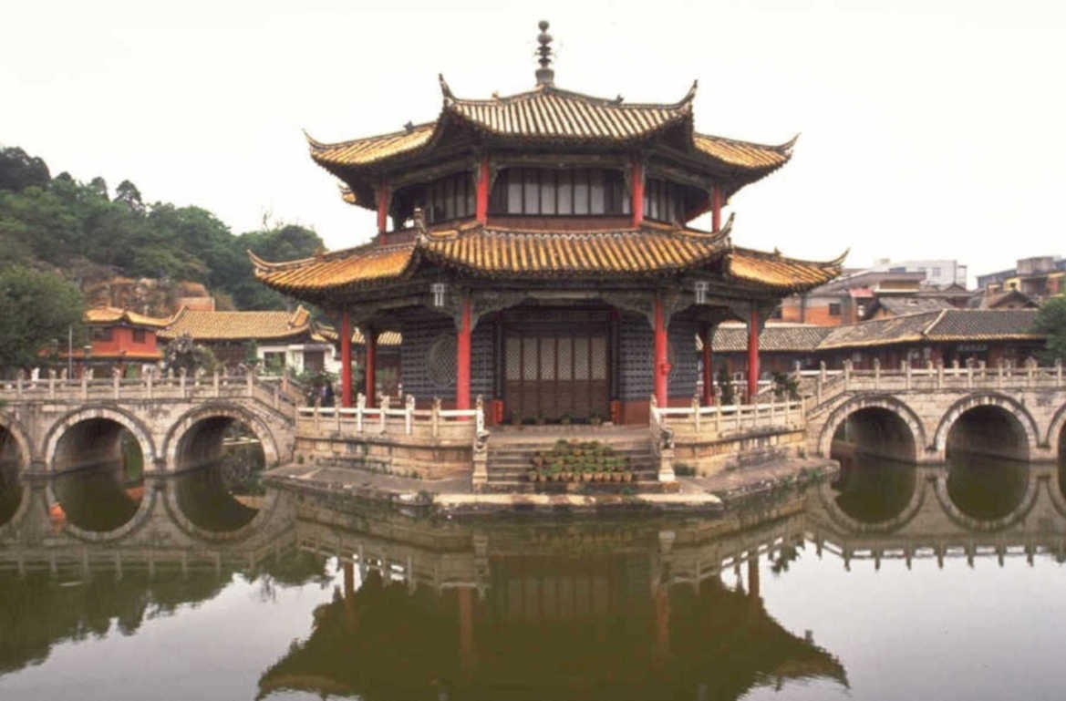 pagoda reflection jiangxi 1980s 1990s A4 Photo Print