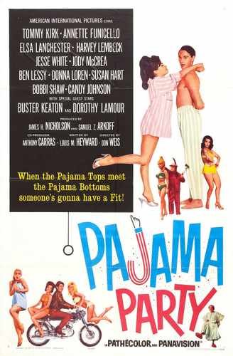 pajama party  01 film star poster A4 Photo Print