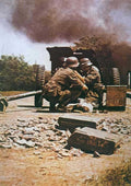 pak 40 soldiers Vintage world war A4 Photo Print