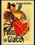 palace de glace jules cheret 1896 poster Advert A4 Photo Print