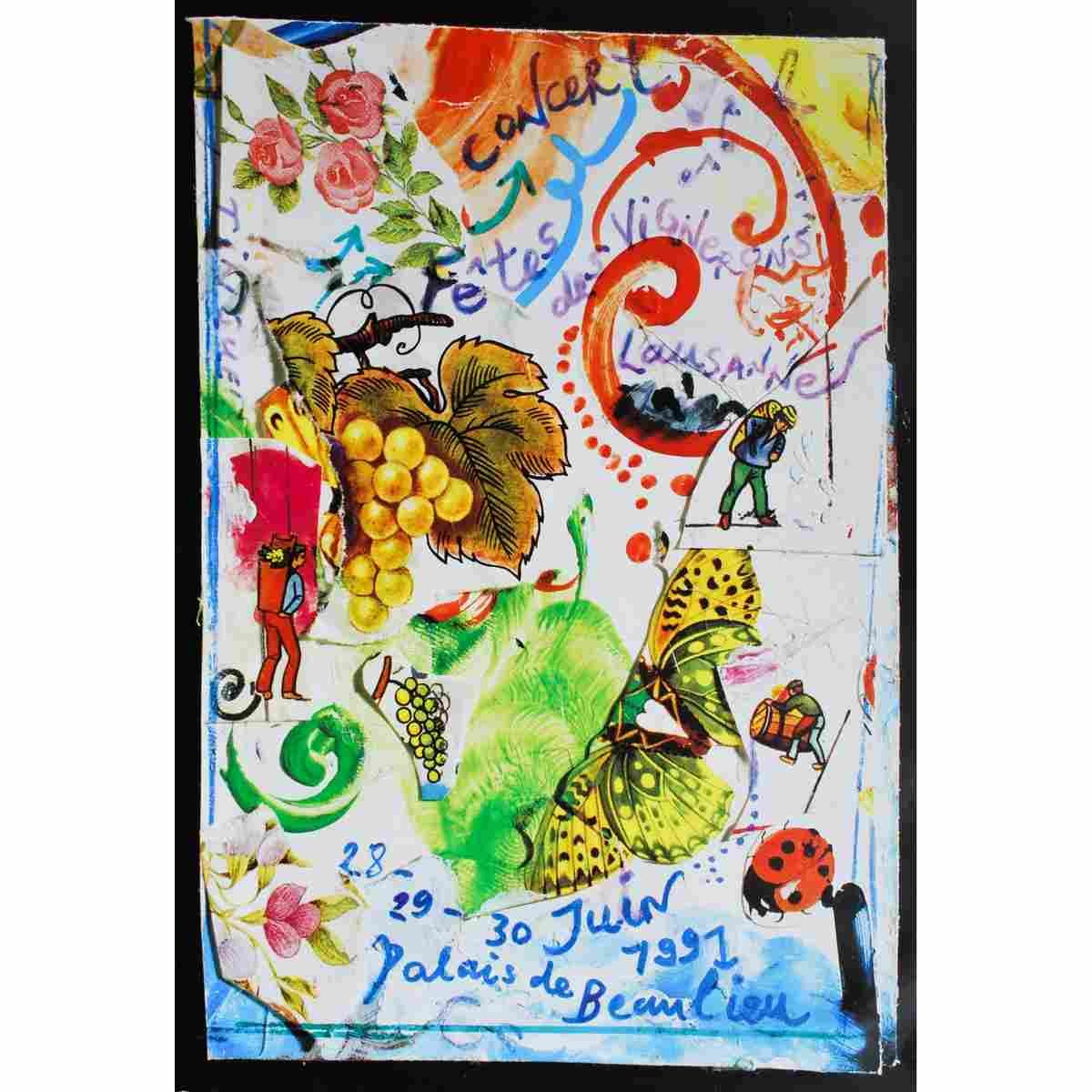 palazzo grassi venezia jean tinguely 1987 22 Advert A4 Photo Print