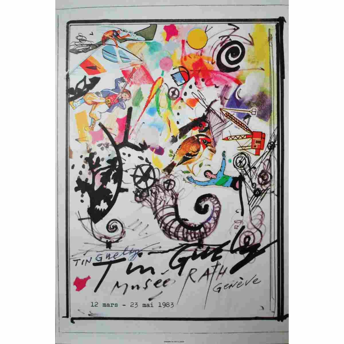 palazzo grassi venezia jean tinguely 1987 35 Advert A4 Photo Print