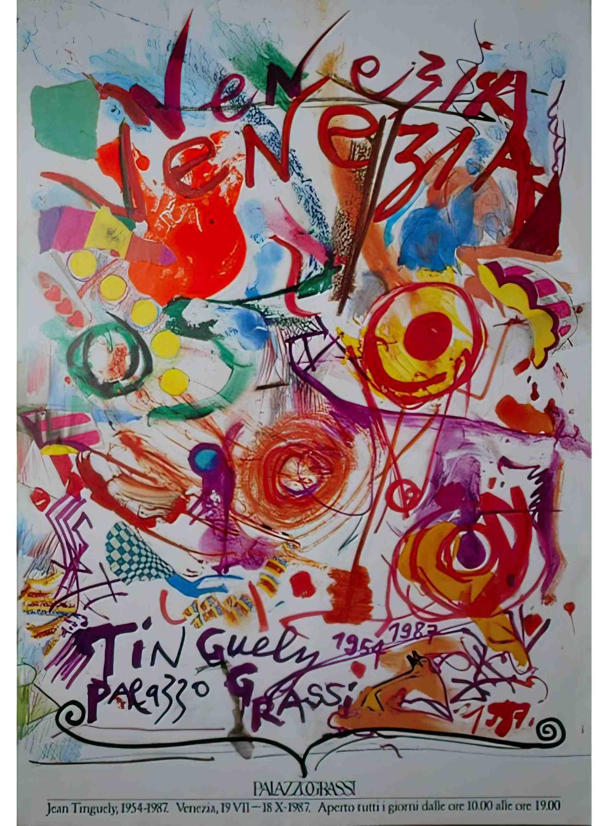 palazzo grassi venezia jean tinguely 1987 42 Advert A4 Photo Print