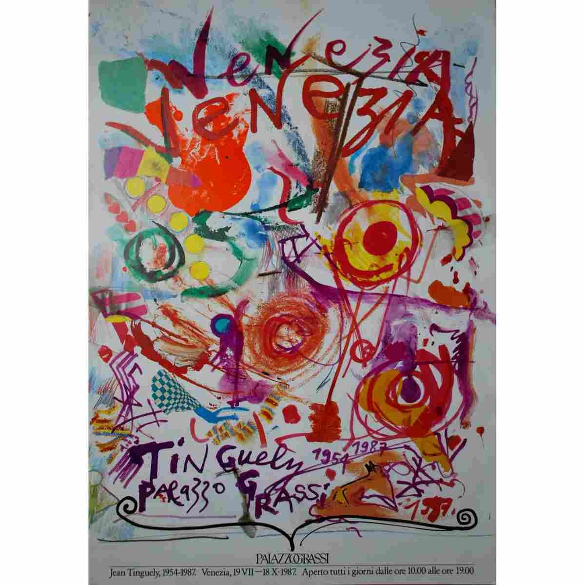 palazzo grassi venezia jean tinguely 1987 43 Advert A4 Photo Print