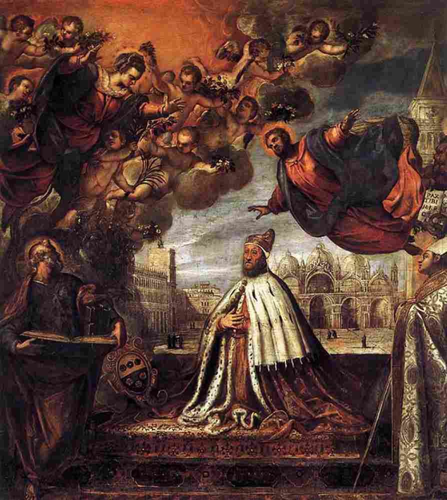 palg Doge Pietro Loredan Beseeching the Virgin Art A4 Photo Print