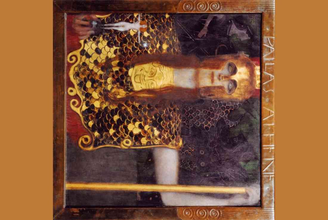 pallas athena klimt 69 5 square A4 Photo Print