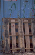 pallets shipping container 1980s 1990s A4 Photo Print
