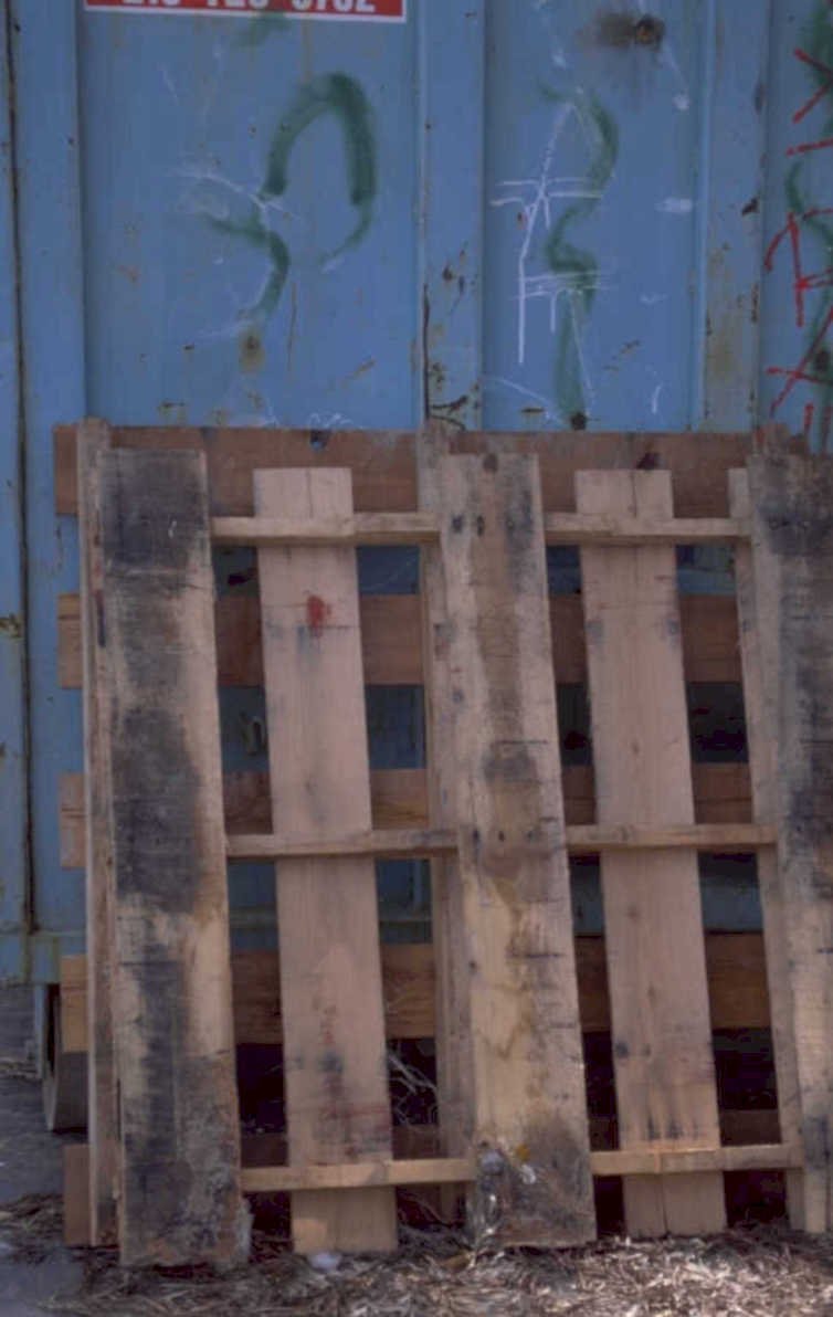 pallets shipping container 1980s 1990s A4 Photo Print