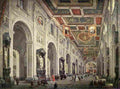 pan Interior of the San Giovanni in Laterano in Rome Art A4 Photo Print