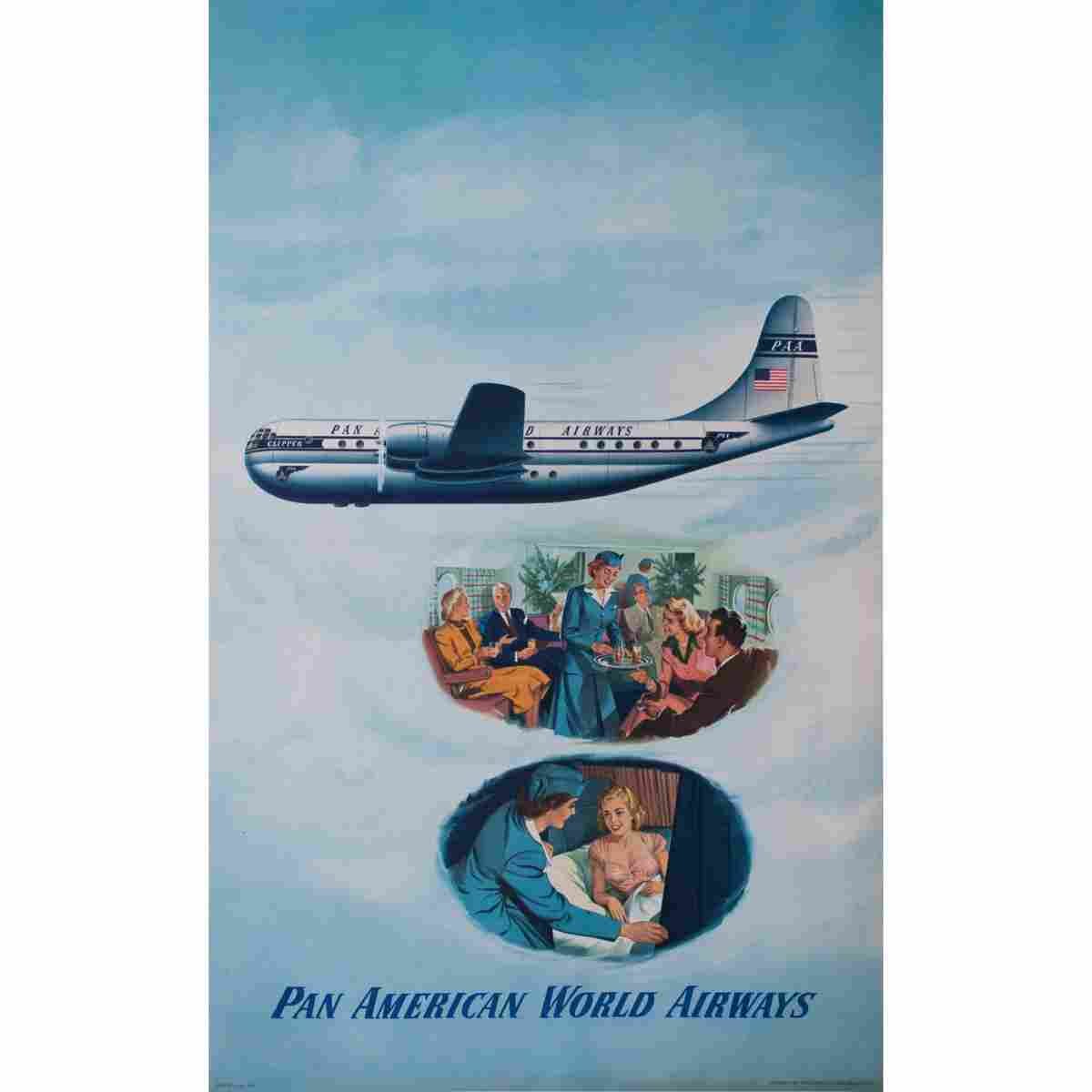 pan american airways 1951 2 Advert A4 Photo Print