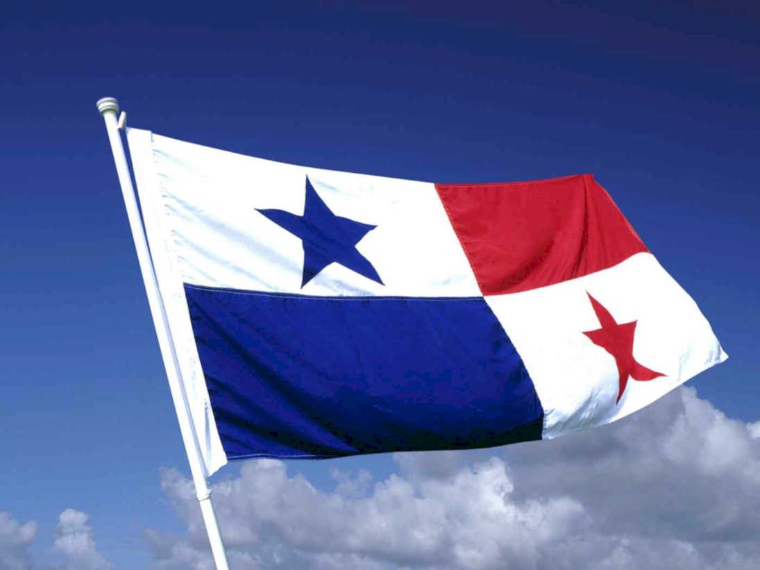 panama flag sky Flags1980s A4 Photo Print