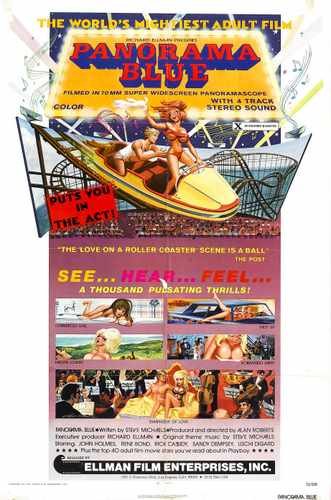 panorama blue  01 film star poster A4 Photo Print