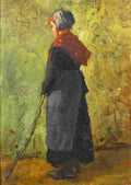 pant Little Shepherd Girl Art A4 Photo Print