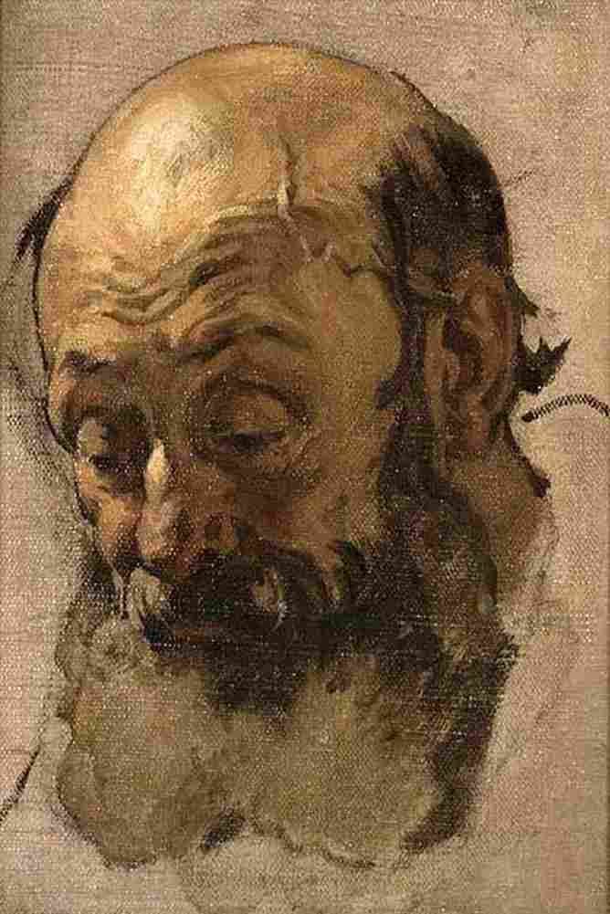 pant Old Man s Head Art A4 Photo Print