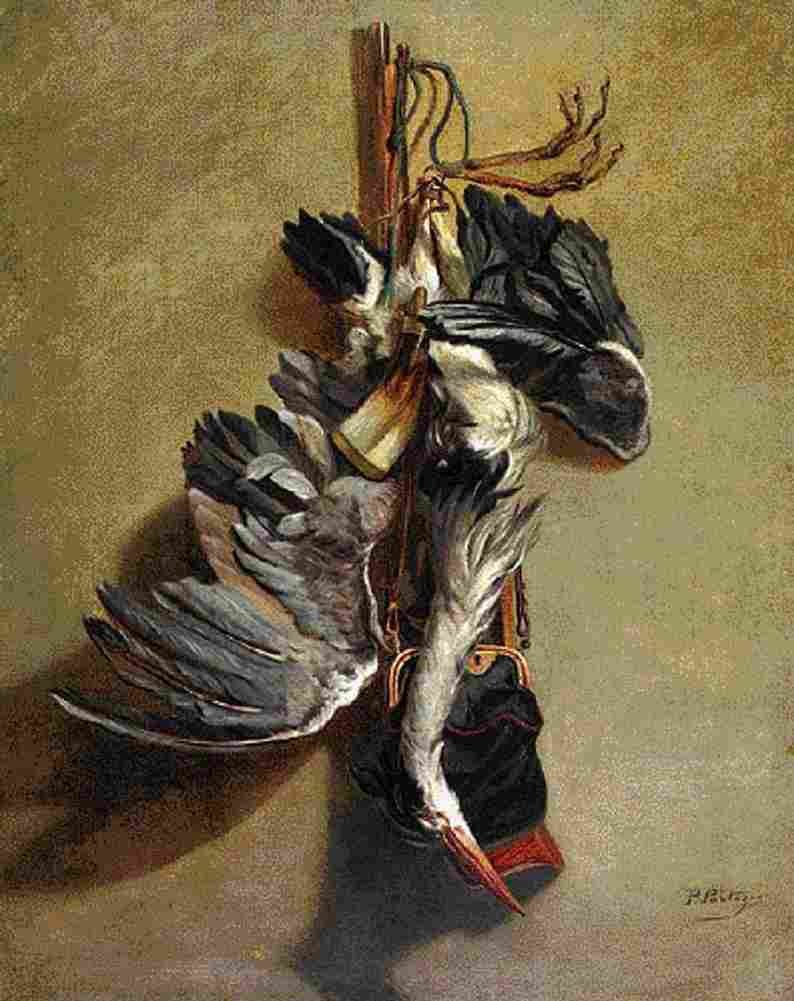 pant Still life with Game Art A4 Photo Print