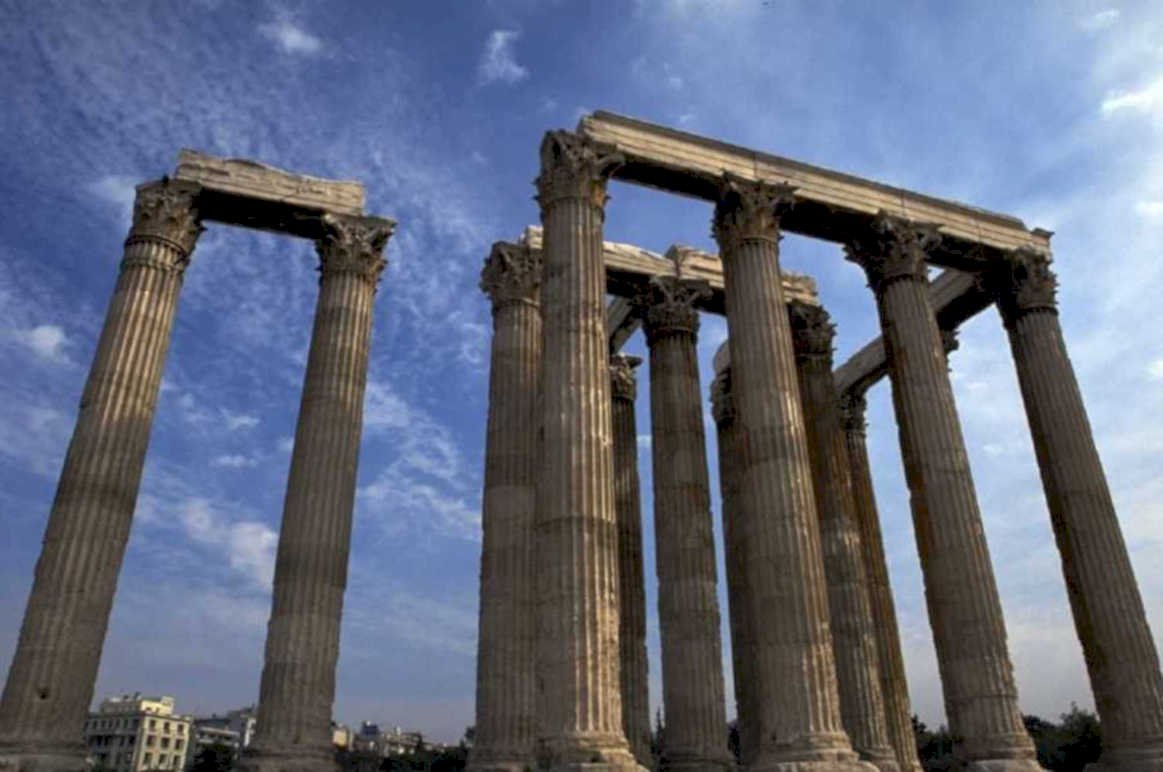 pantheon columns rome 1980s 1990s A4 Photo Print