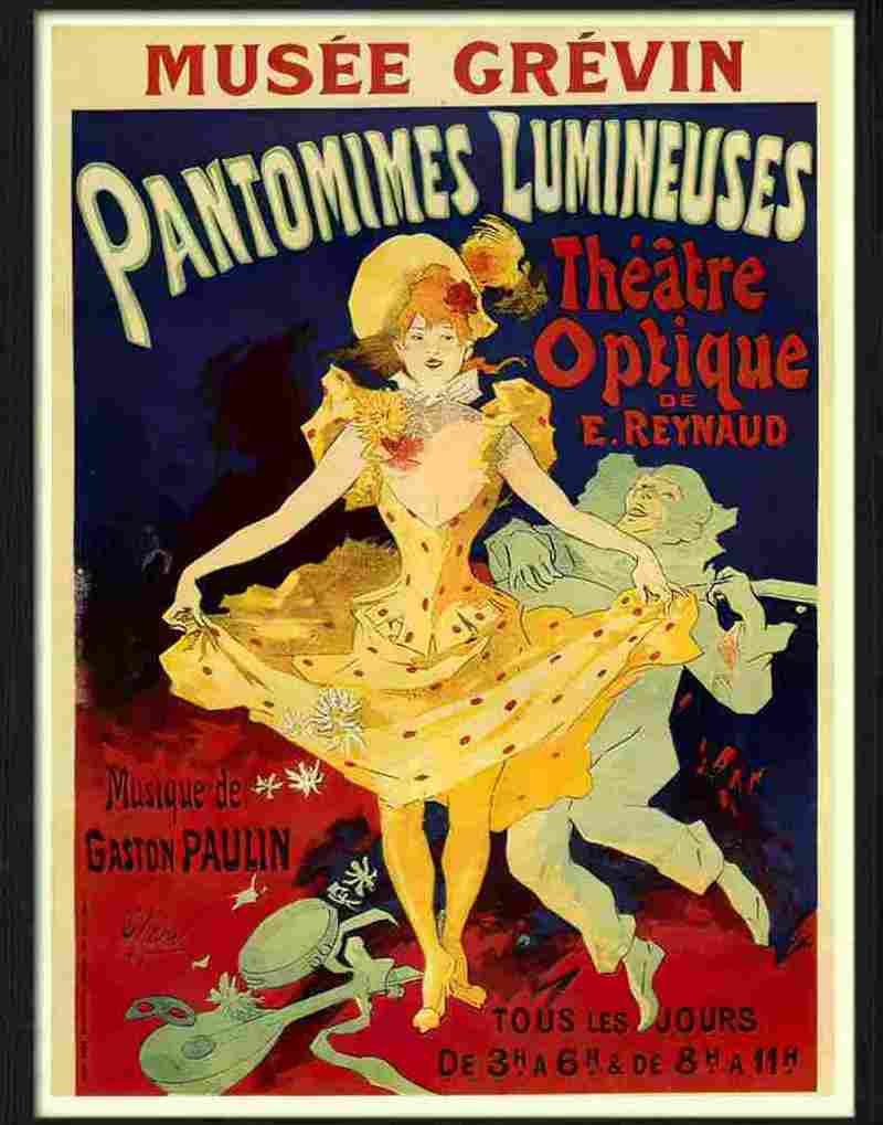pantomimes loumineuses cheret Advert A4 Photo Print