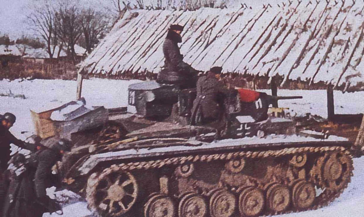panzer iii winter Vintage world war A4 Photo Print