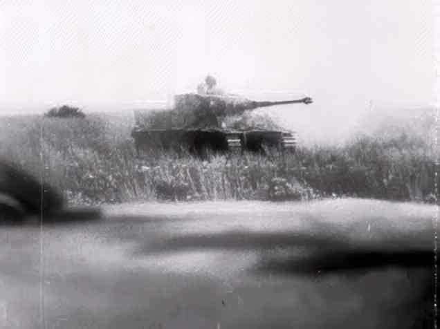 panzer iv hills Vintage world war A4 Photo Print
