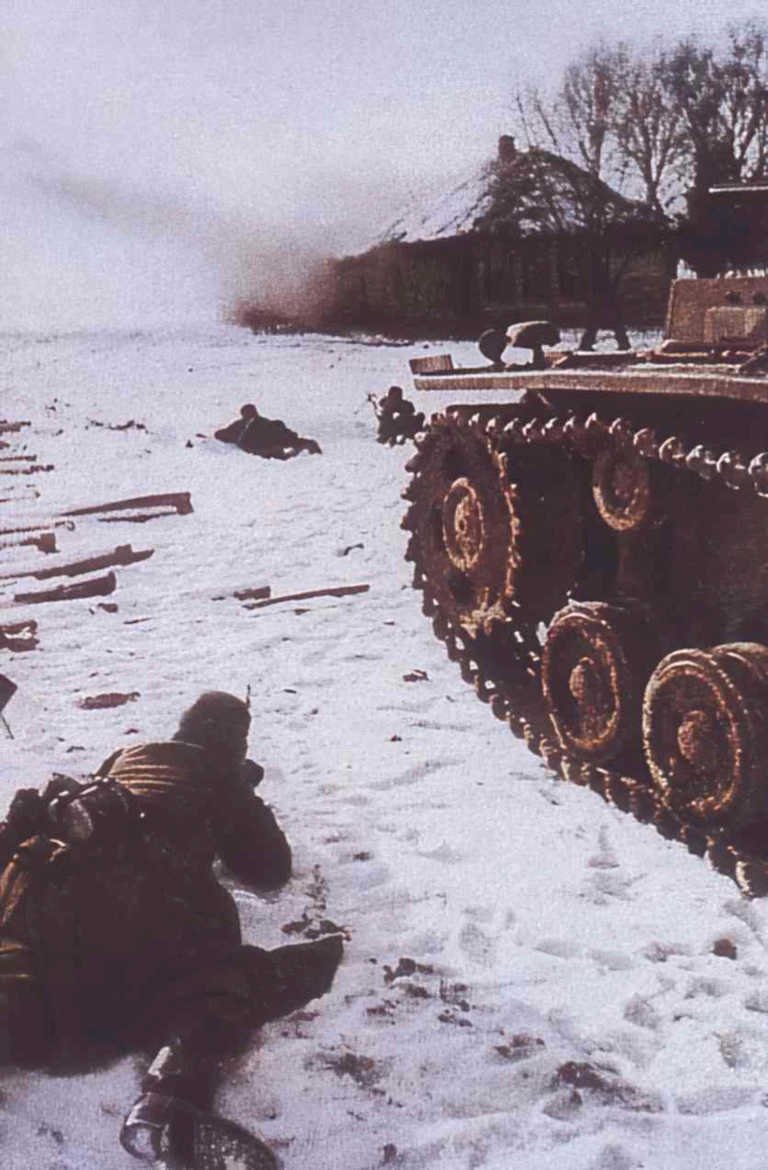 panzer iv winter 2 Vintage world war A4 Photo Print