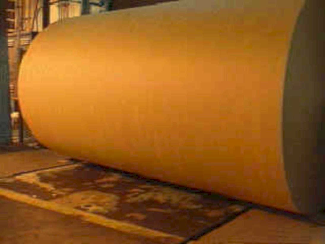 paperroll orange mill1980s 1990s A4 Photo Print