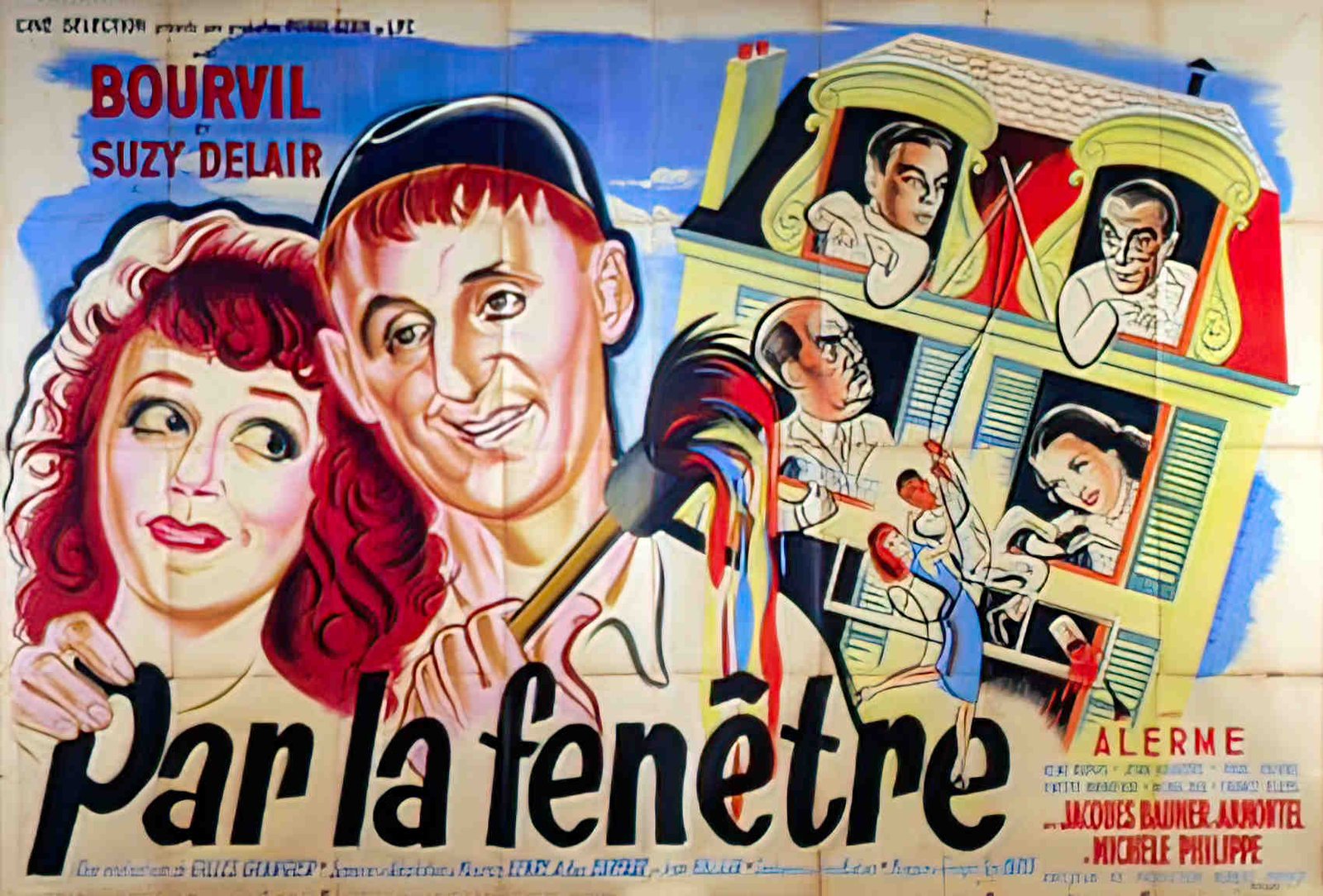 par la fenetre 2P Advert A4 Photo Print