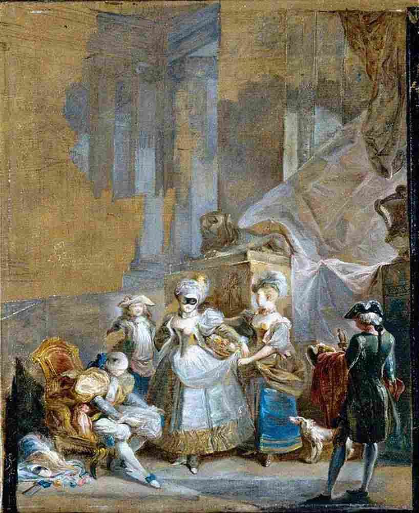par preparing for a masked ball Art A4 Photo Print