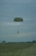 parachute jump training Vintage A4 Photo Print