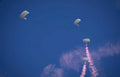 parachute skydiving jump Vintage A4 Photo Print