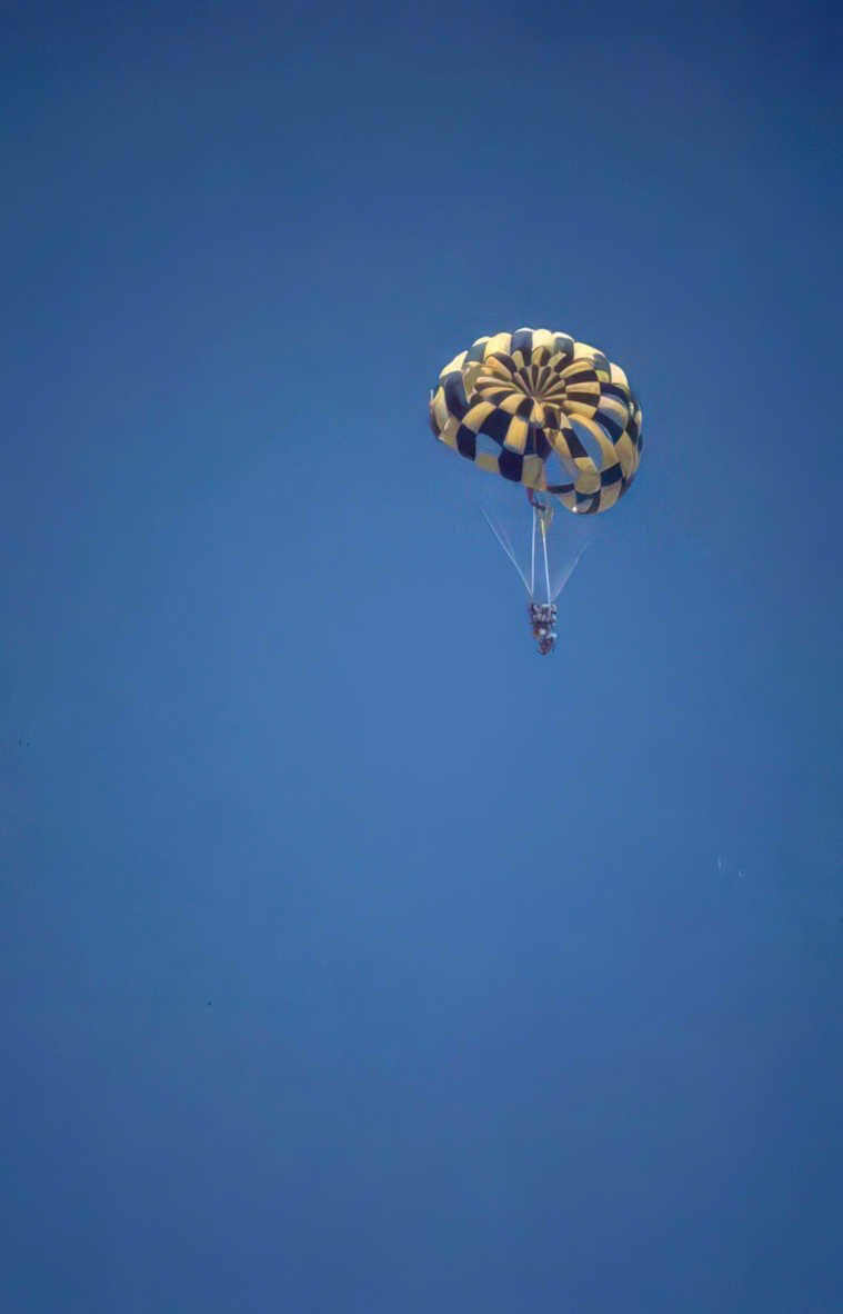 parachutist skydiving canopy 1 Vintage A4 Photo Print