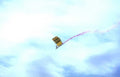 paraglider jump sky Vintage A4 Photo Print