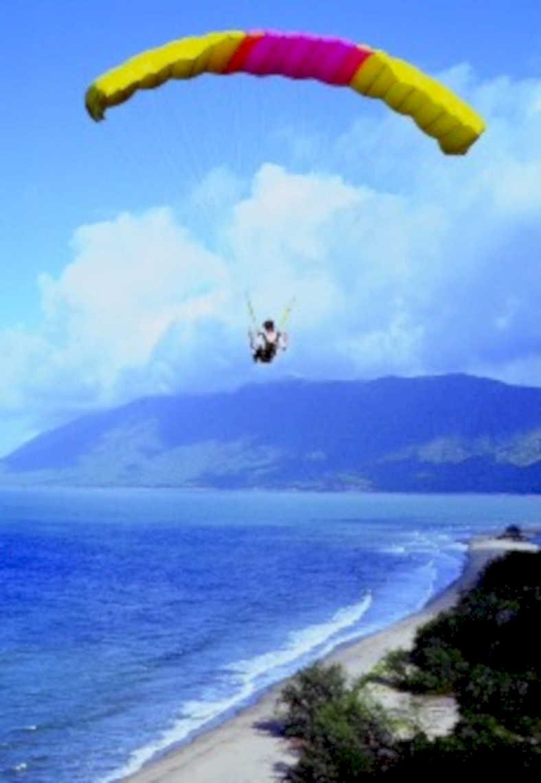 paraglider maui hawaii1980s 1990s A4 Photo Print