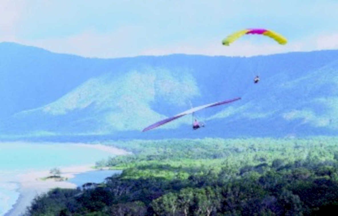 paragliders maui hawaii1980s 1990s A4 Photo Print
