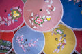 parasols market display 1980s 1990s A4 Photo Print