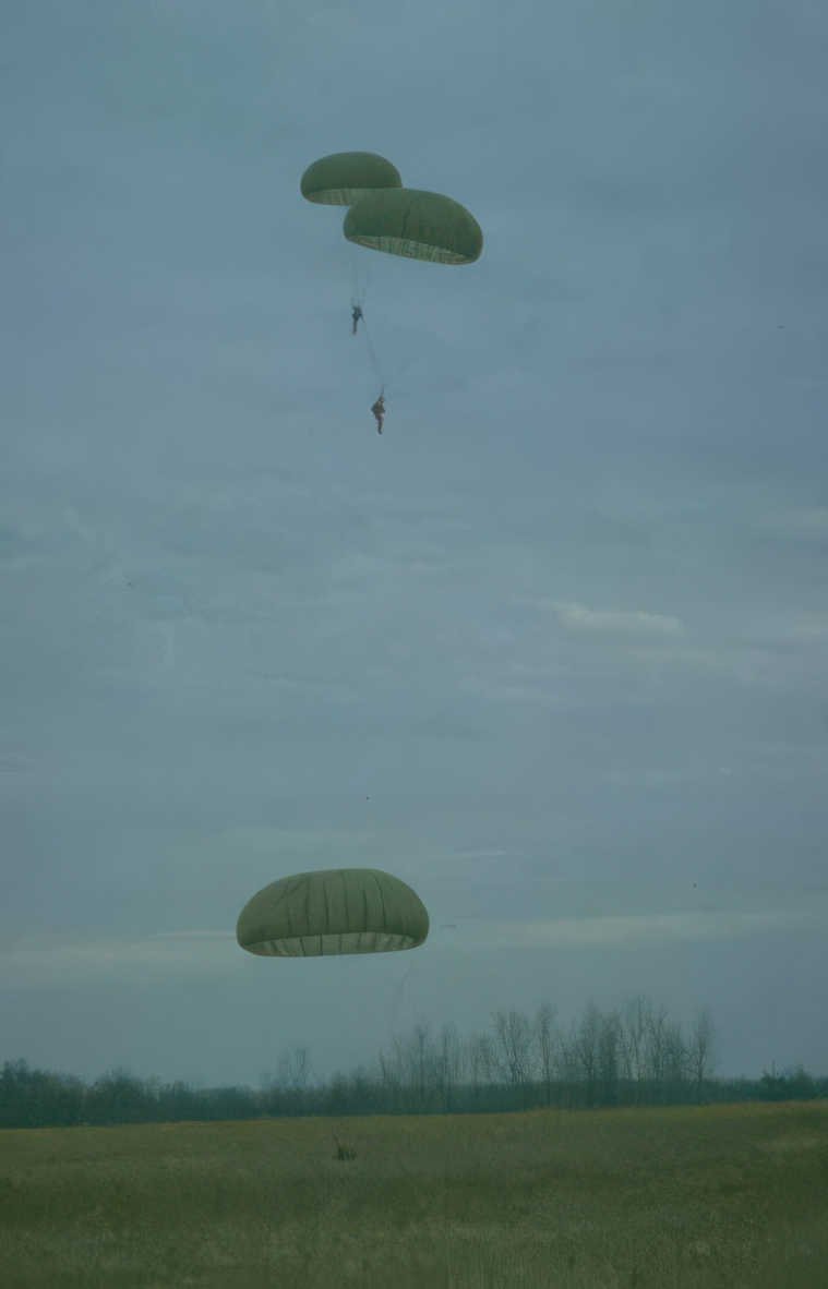 paratroopers deployment army Vintage A4 Photo Print