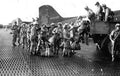 paratroopers normandy dday Vintage world war A4 Photo Print