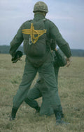 paratroopers parachute debris Vintage A4 Photo Print