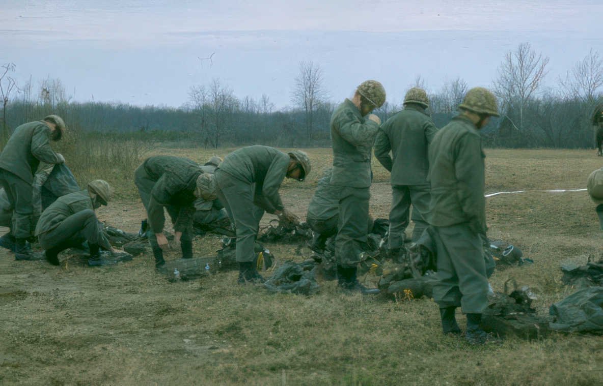 paratroopers parachute systems Vintage A4 Photo Print