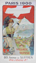 paris 1900 village suisse sim 1900 4 Advert A4 Photo Print