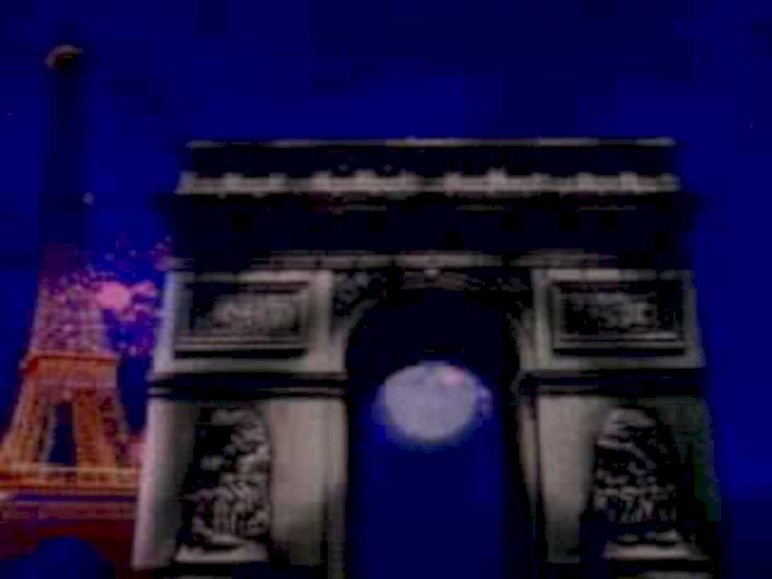 paris arc eiffel1980s 1990s A4 Photo Print