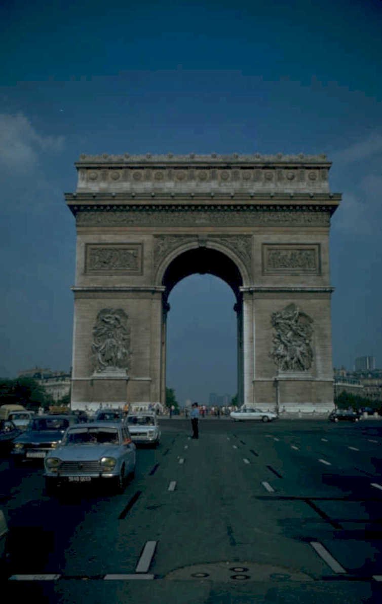 paris arc triomphe 1980s 1990s A4 Photo Print