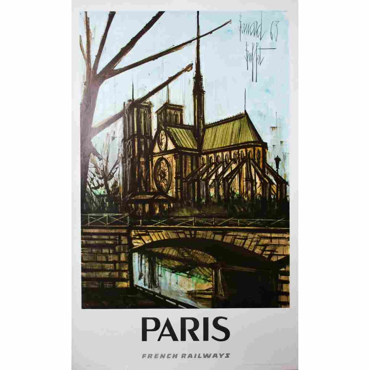 paris bernard buffet 1963 2 Advert A4 Photo Print