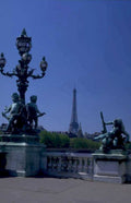 paris bridge eiffel 1 1980s 1990s A4 Photo Print